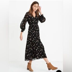 Madewell Smocked Midi Dress